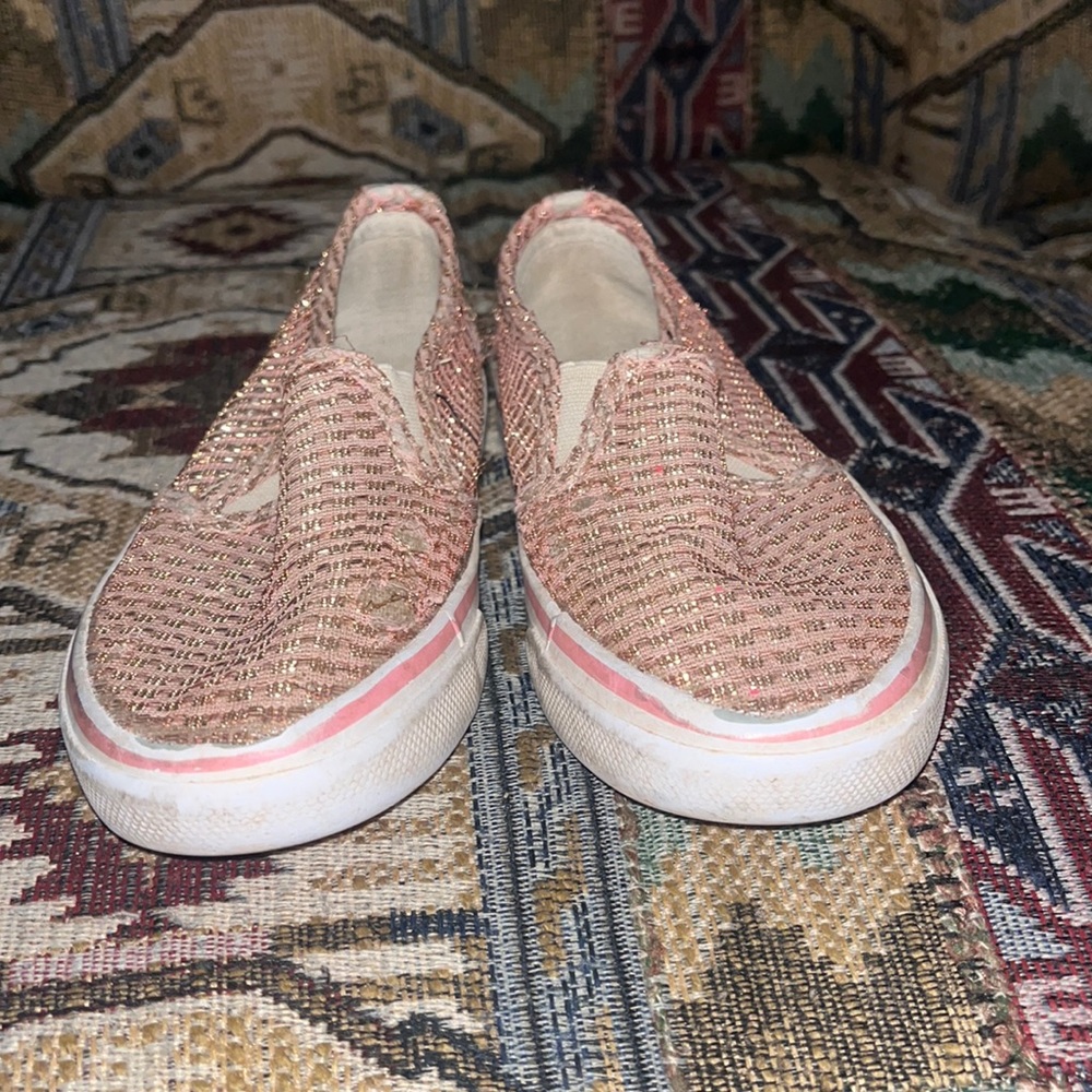 Girls Size 12 sparkly slip ons
